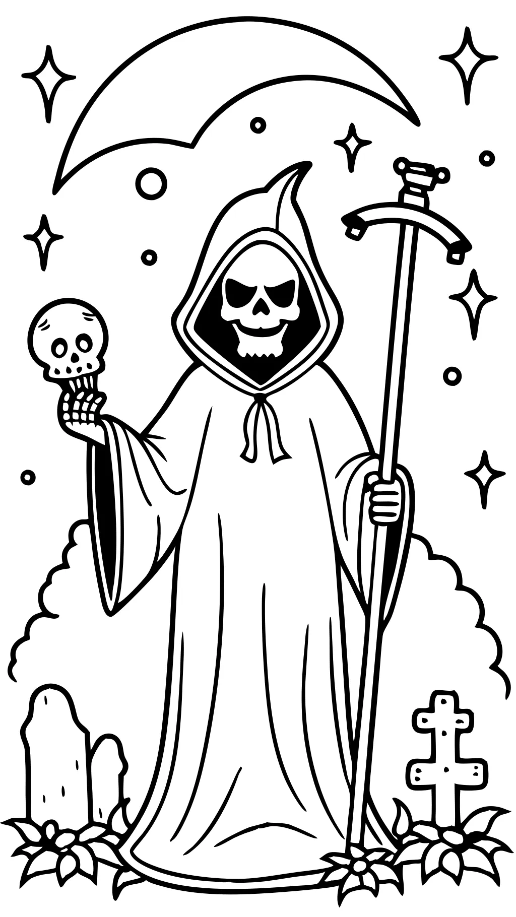 Páginas para colorear Grim Reaper